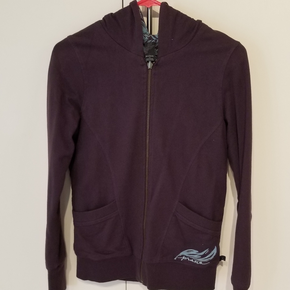 NWOT PrAna Full Zip Fully Lined Hoodie